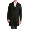 Cole Haan Regular Fit Stretch Wool Coat In Black