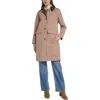 Cole Haan Reversible Rain Mac Coat In Brown