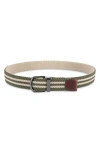 Cole Haan Reversible Stretch Web Belt In Brown