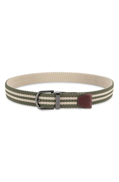 Cole Haan Reversible Stretch Web Belt In Brown