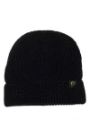 Cole Haan Ribbed Cuffed Beanie In Black