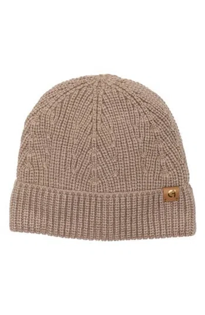 Cole Haan Ribbed Cuffed Beanie In Green