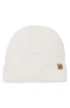 Cole Haan Ribbed Cuffed Beanie In Neutral