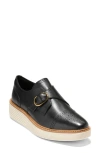 Cole Haan Women's Øriginal Grand Platform Monk Strap Oxfords - Black Size 8