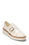 Cole Haan Women's Øriginal Grand Platform Monk Strap Oxfords - White Size 10