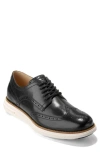 Cole Haan Men's Øriginal Grand Remastered Wingtip Oxford Shoes - Black Size 10 In Black/ivory