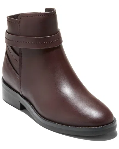 COLE HAAN COLE HAAN ROSALYN WATERPROOF ANKLE STRAP LEATHER BOOT