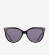 Cole Haan Rounded Cateye Sunglasses - Black Size Osfa In Black