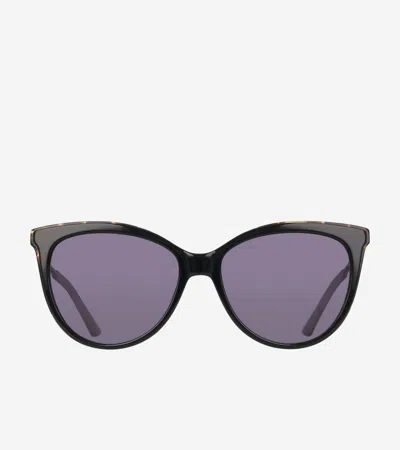 Cole Haan Rounded Cateye Sunglasses - Black Size Osfa
