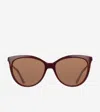 Cole Haan Rounded Cateye Sunglasses - Red Size Osfa In Red