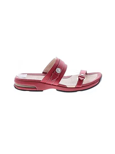 Pre-owned Cole Haan Sandals In Burgundy