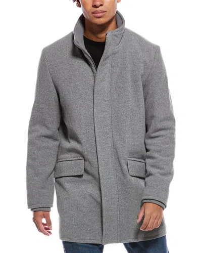 Cole Haan Signature Cole Haan Wool-blend Car Coat In Gray