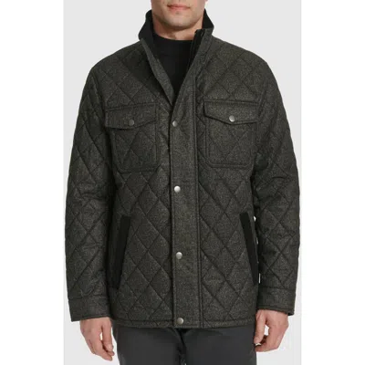 Cole Haan Signature Diamond Quilted Jacket In Charcoal
