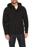 Cole Haan Signature Hooded Windbreaker Jacket In Black
