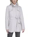 Cole Haan Signature Quilt Belted Jacket In Neutral