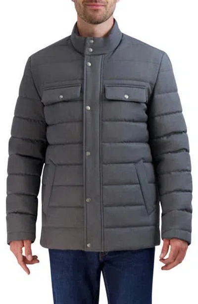 Cole Haan Signature Quilted Jacket In Light Grey