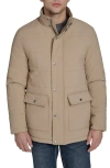 Cole Haan Signature Stretch Crinkle Puffer Jacket In Neutral