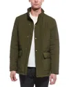 Cole Haan Signature Stretch Quilt Jacket In Green