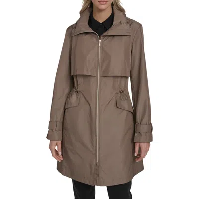 Cole Haan Signature Water Resistant Packable Jacket In Brown