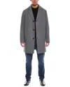Cole Haan Signature Wool-blend Overcoat In Gray