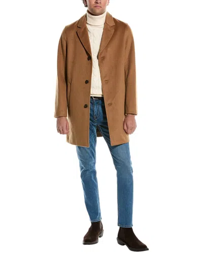 Cole Haan Signature Wool-blend Overcoat In Multi