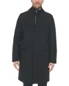 Cole Haan Signature Wool-blend Twill Coat In Black