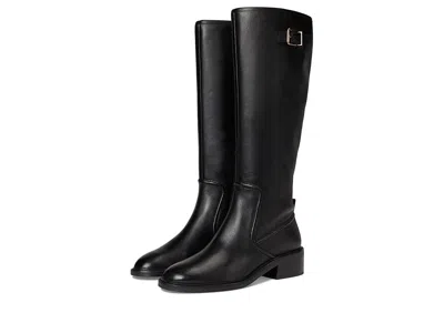 Cole Haan Silvana Tall Buckle Boots In Black