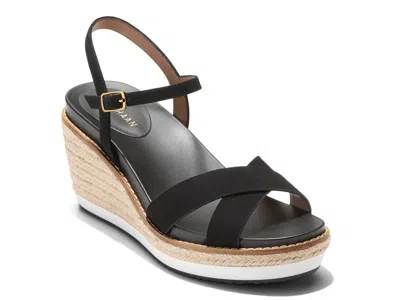 Cole Haan Silvee Wedge Sandal In Black