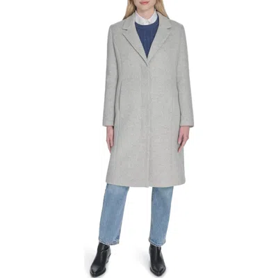 Cole Haan Slick Wool Blend Coat In Gray