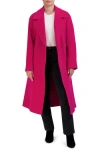 Cole Haan Slick Wool Blend Coat In Fuchsia