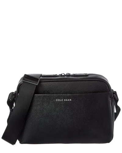 Cole Haan Sloane Leather Camera Bag In Black