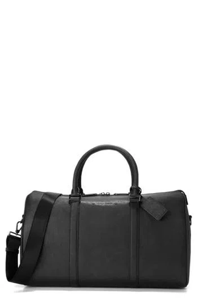Cole Haan Sloane Leather Duffle Bag In Burgundy