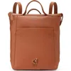Cole Haan Small Grand Ambition Leather Convertible Luxe Backpack In New British Tan