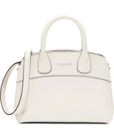 Cole Haan Small Lady Satchel Crossbody Bag In White