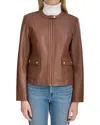 COLE HAAN COLE HAAN SMOOTH LEATHER JACKET