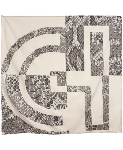 Cole Haan Snake Print Scarf In Neutral