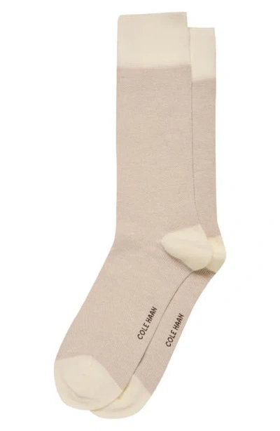 Cole Haan Solid Crew Socks In Neutral