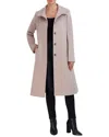 Cole Haan Stand Collar Wool-blend Pant Coat In Neutral