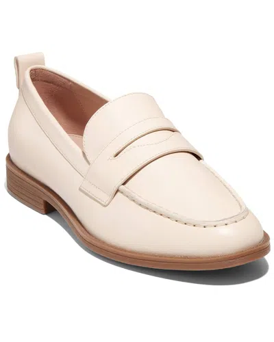 Cole Haan Stassi Leather Loafer In Beige