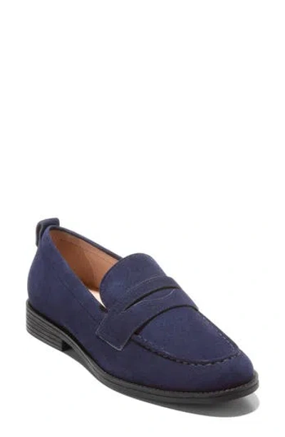 Cole Haan Stassi Penny Loafer In Blue