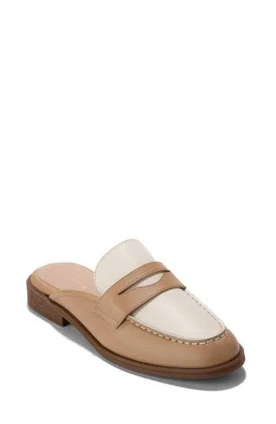 Cole Haan Stassi Penny Loafer In Tuscan Sand/ivory Leather