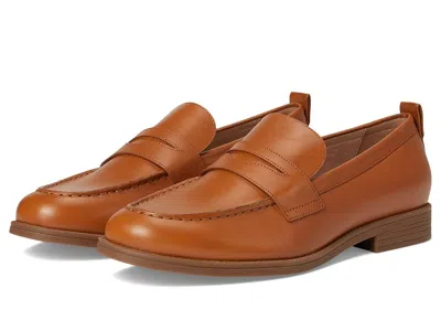Cole Haan Stassi Penny Loafers Women's Shoes Pecan Leather: 9.5 B - Medium In Brown