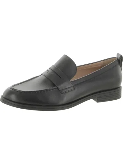 Cole Haan Stassi Womens Leather Embossed Loafers In Black