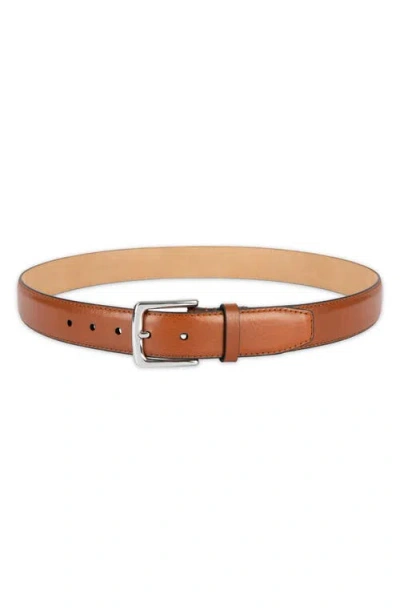 Cole Haan Stitch Detail Belt In Brown