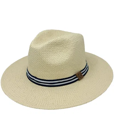 Cole Haan Straw Fedora Hat In Natural