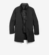 Cole Haan Stretch 3 In 1 Top Coat - Black Size Small Water-resistant In Black