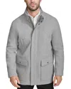 Cole Haan Men's Stand-collar Long-sleeve Bomber Jacket In Light Grey