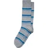 Cole Haan Stripe Dress Socks In Gray