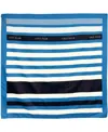 Cole Haan Striped Square Scarf In Marine