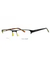 Cole Haan Stylish Rectangular Men's Eyeglasses In Neutral
